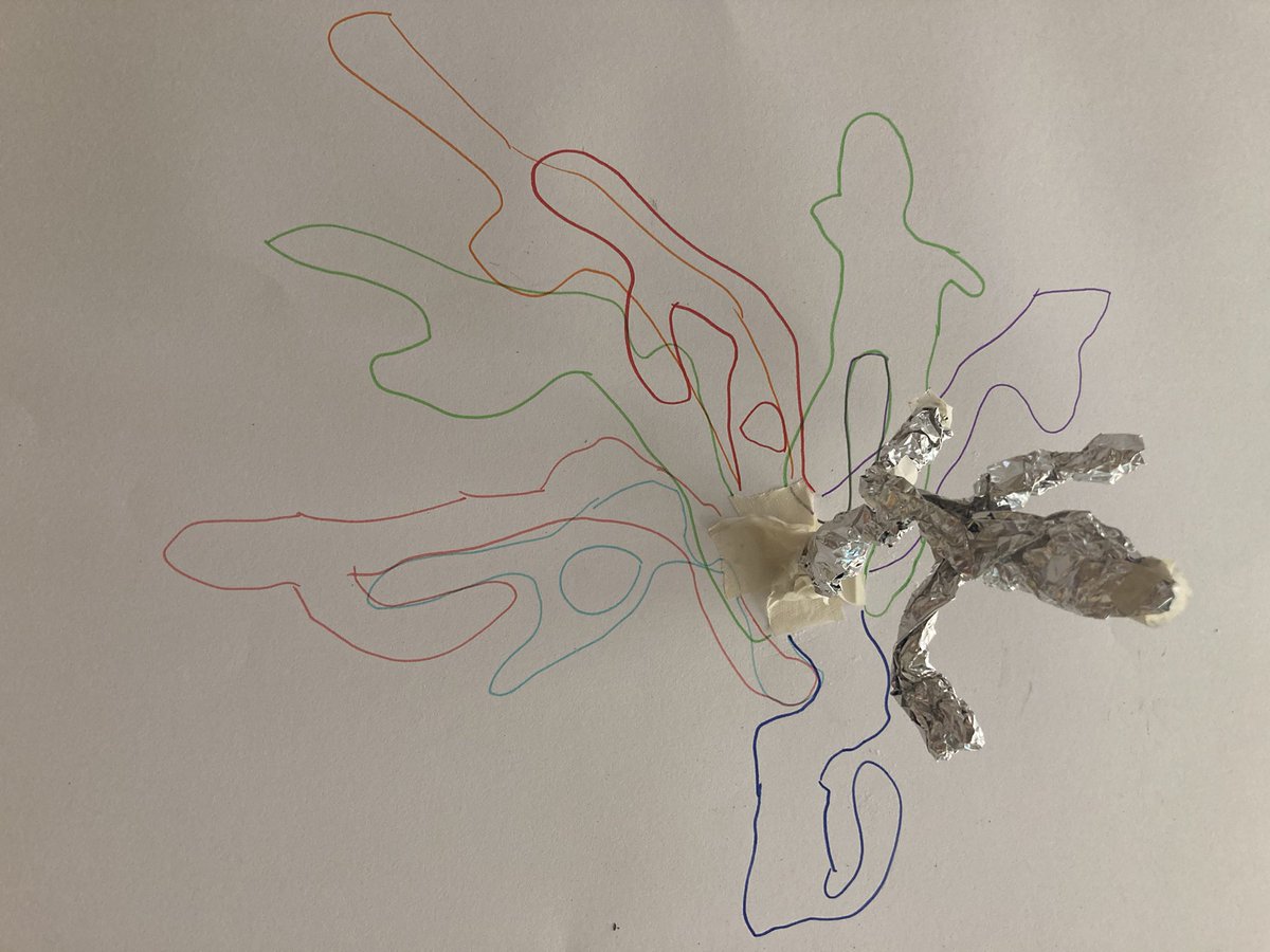 Year 3 loved exploring their class topic of Light and Dark through art😍They created aluminum foil figures then captured their forms with overlapping lines of coloured marker
<a href="/Art_Gis/">Art GIS</a> 
<a href="/gismalaysia/">Garden Int'l School</a>