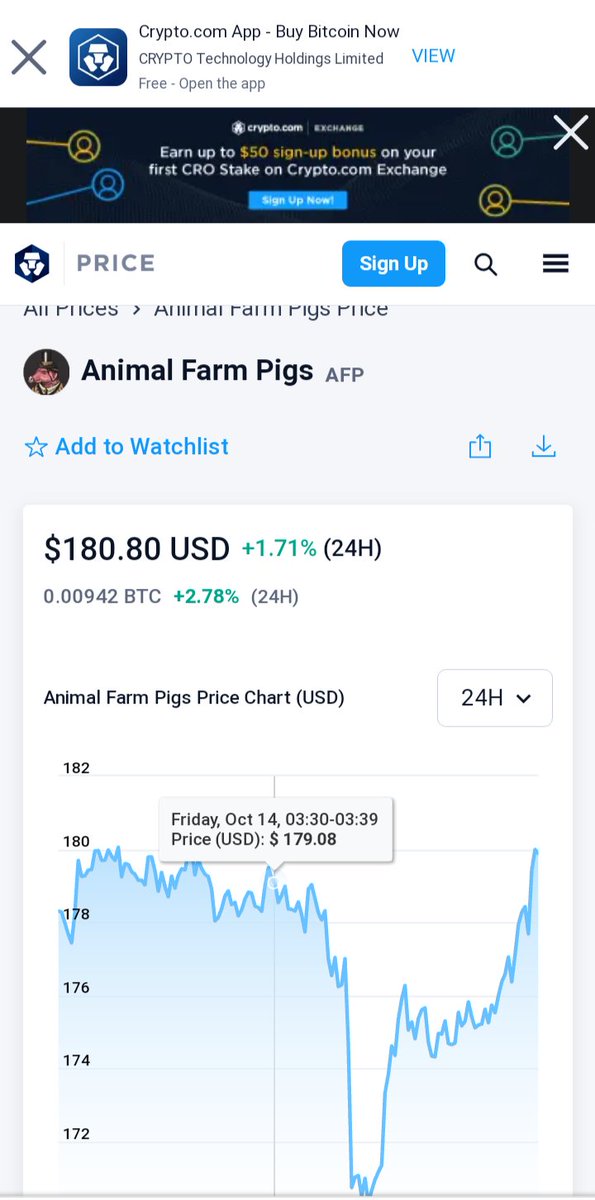 Chrysfmn's tweet photo. Price of #AnimalFarmPigs showing up on @cryptocom
@DRIPcommunity
#Drip
#Dripnetwork
#AFP
#AnimalFarm
#PigsFly
π·π·π·π·ππππ https://t.co/HqJP3m6ib4