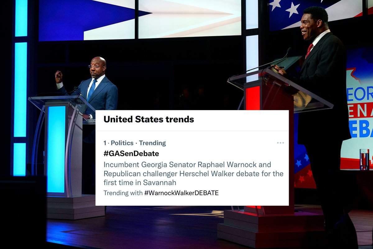 AustinKellerman's tweet photo. #GASenDebate is the top trend in the U.S. https://t.co/xuCWpBPxEm
