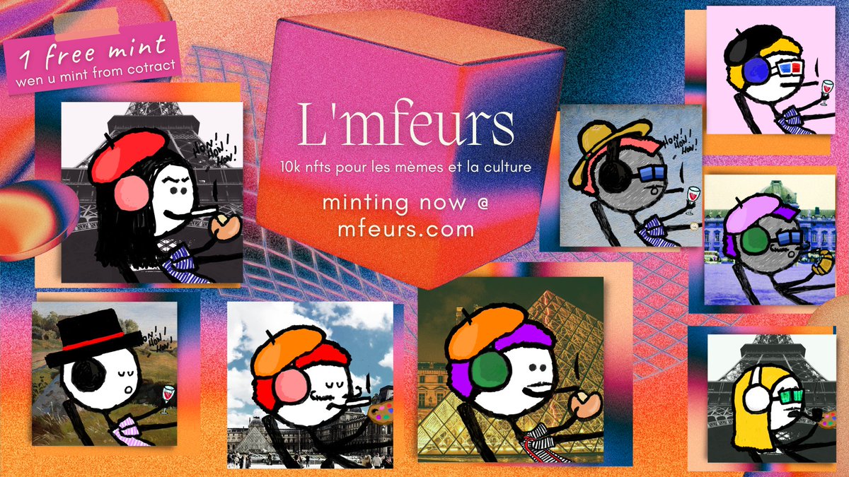 meximeltmaxi's tweet photo. 🤠You can now mint a free @mfeurs_NFT when you mint from from contract (instructions  below)

😎Also available at https://t.co/jAQHafXDdu for .01 eth

🦖No  roadmap, no discord, just mfeurs &amp; good vibes

👁‍🗨And some special @DBYclub  traits! 

#FreeMintNFT https://t.co/49MbkN1VNj