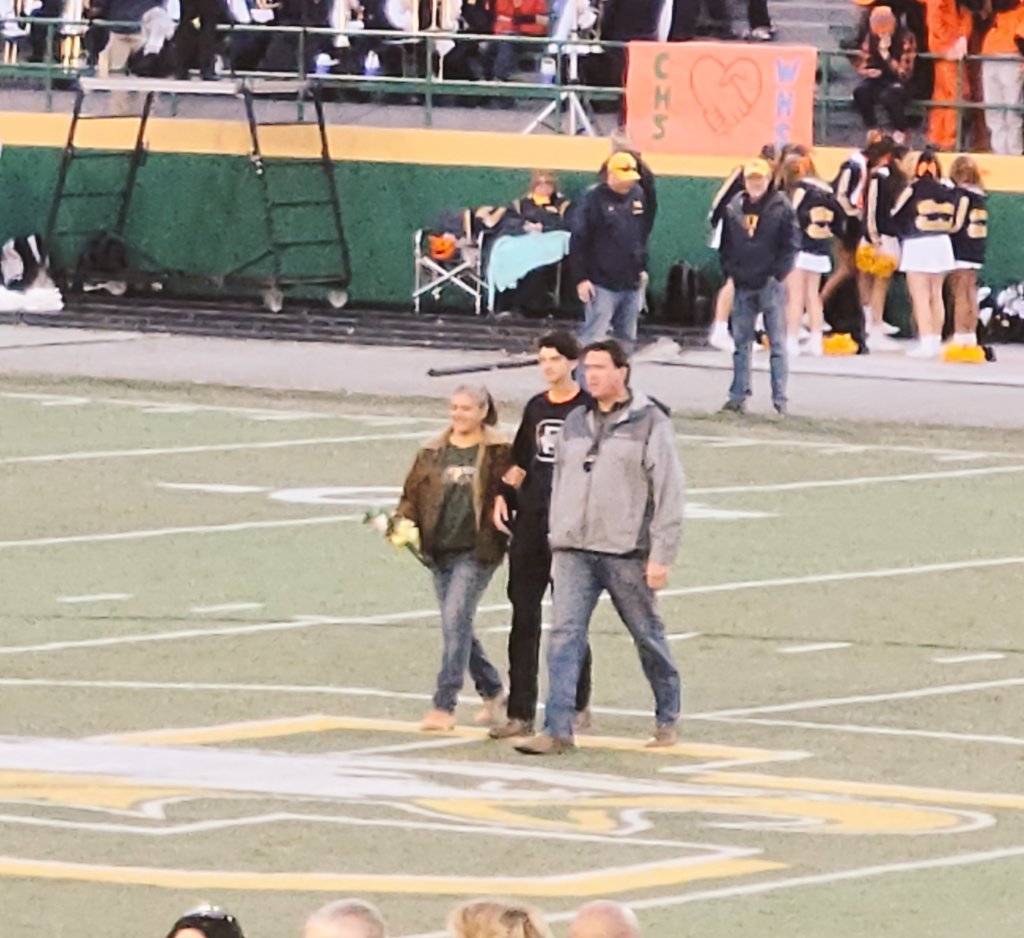 ClayStem's tweet photo. Eaglebots...bidding farewell to their fall sport. SENIOR RECOGNITION nite at the football game vs Whitmer. https://t.co/1l2vISn5dj