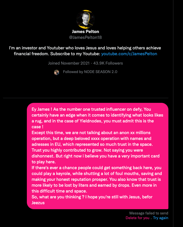 Stop Yieldnodes tweet media