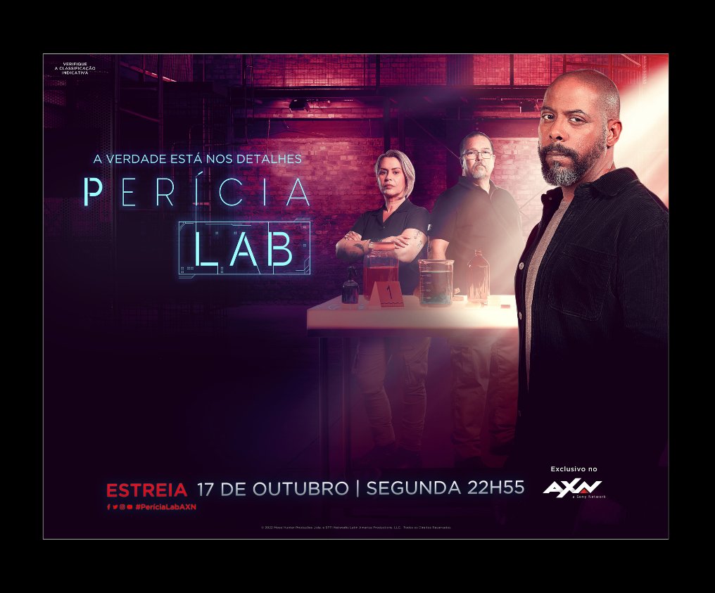 CineHorrorFest's tweet photo. “Perícia Lab”, novo true crime original do canal AXN, tem data de estreia dia 17 de outubro 
https://t.co/ZNoaDEmKlk
#pericialab #axn @CanalAXN #andreramiro https://t.co/5SmK3Se7IW