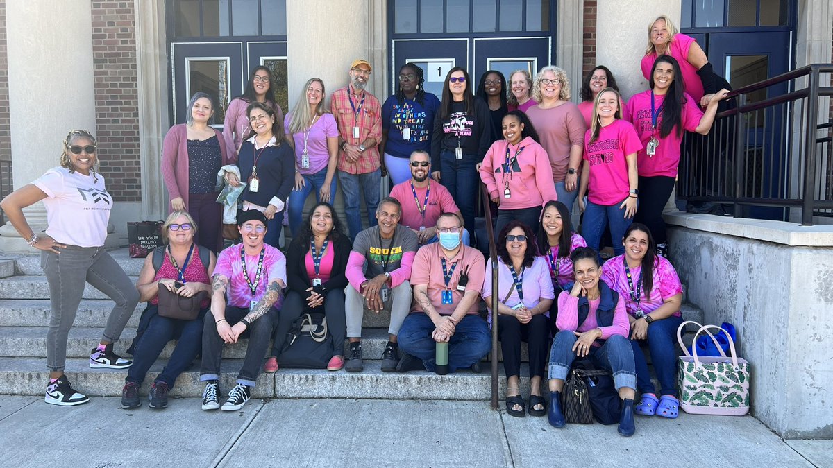 <a href="/SouthMS_NECSD/">SouthMiddleSchool</a> wears pink! #support #team