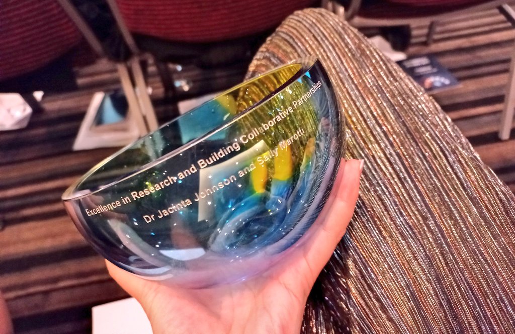 Proud to receive the <a href="/SAHealth/">SA Health</a> SA Pharmacy award for Excellence in Research &amp; Building Collaborative Partnerships w <a href="/SallyMarotti/">Sally Marotti</a> for our work promoting research activity, output&amp; quality across SA Pharmacy! Thanks <a href="/LesleyDwyerCEO/">Lesley Dwyer</a> for supporting SA Pharmacy &amp;presenting the award!