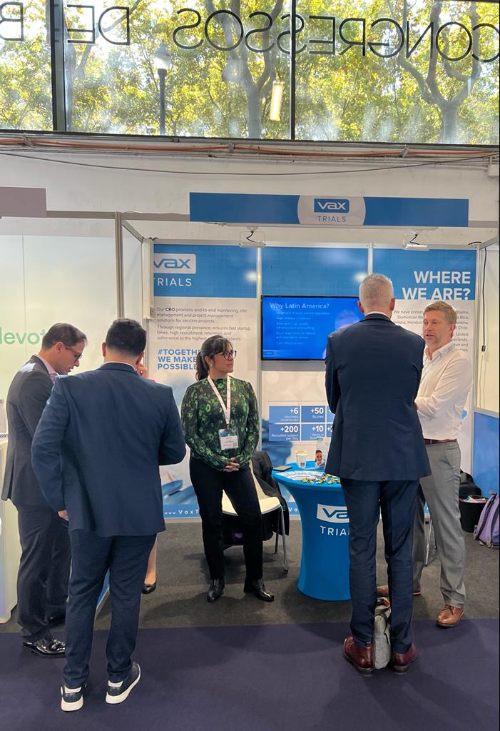 VaxtrialsO's tweet photo. TOGETHER WE MAKE IT POSSIBLE! 

At the @vaccinenation  we had the opportunity to showcase Latin America as a go-to region for vaccine clinical research, in a presentation given by our Chief Operating Officer, Tom Herremans

#vaccine #VaxTRIALS  #ClinicalTrials #CRO #WVCEU https://t.co/RpxCQHr2wo