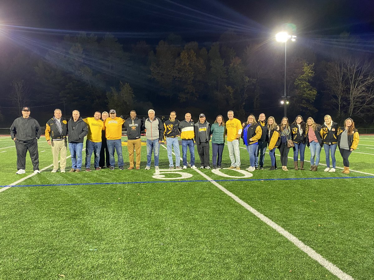 Hall of Fame Class of 2022 honored at half time of the WMHS football game
