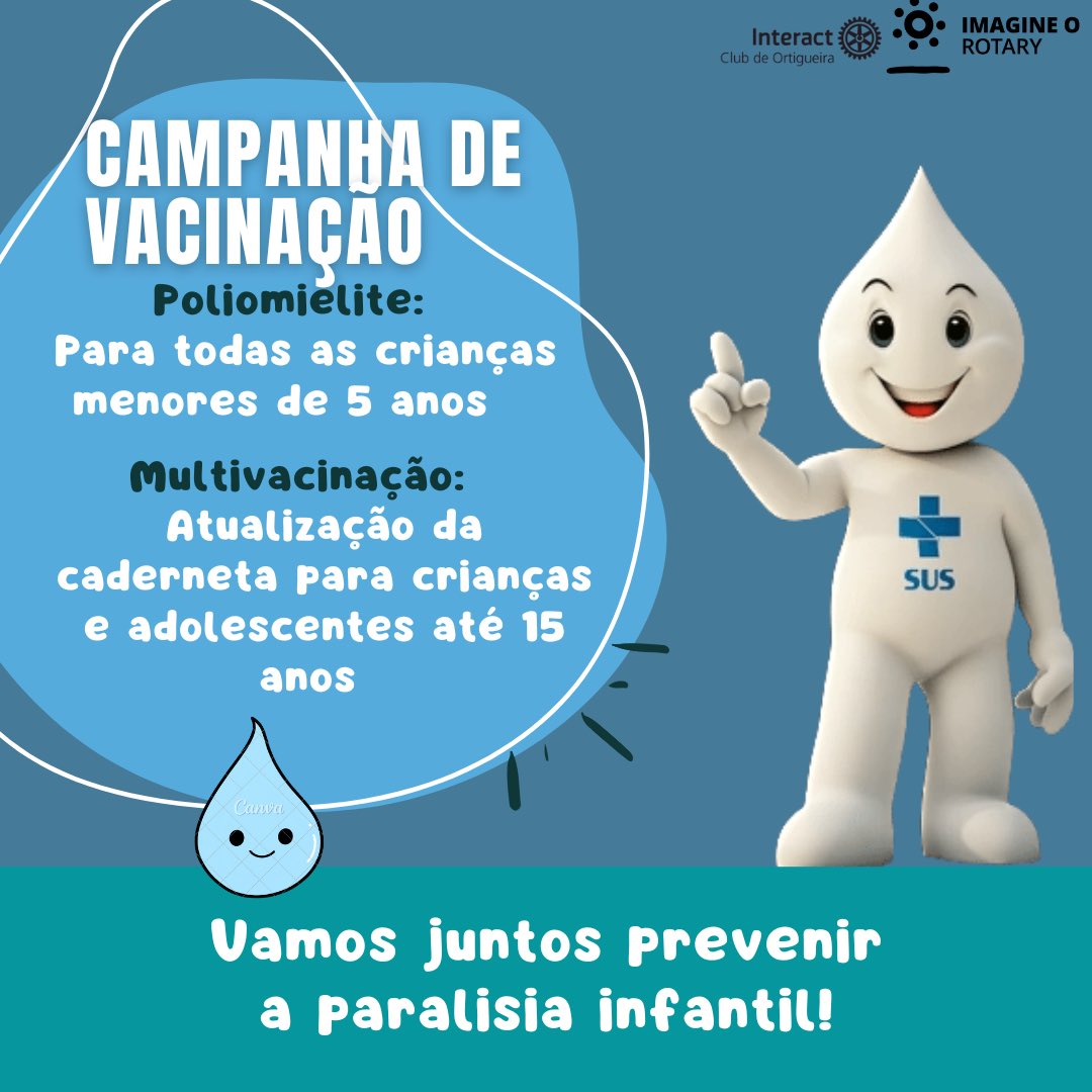 interactort4710's tweet photo. Campanha de vacinação contra a Poliomielite, vamos juntos prevenir a paralisia infantil! https://t.co/wzGxV2uVo1