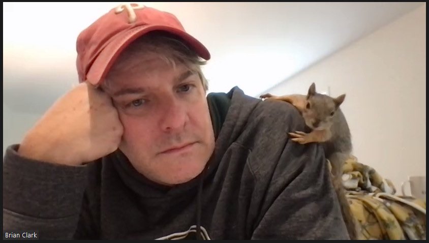 I released my rescue buddy Tigg earlier this year and I’m telling myself that he was the squirrel who trolled the Braves dugout at CBP today. That’s the only sign I need … Phills are winning it all. Great job, Tigger. #phillies #squirrel