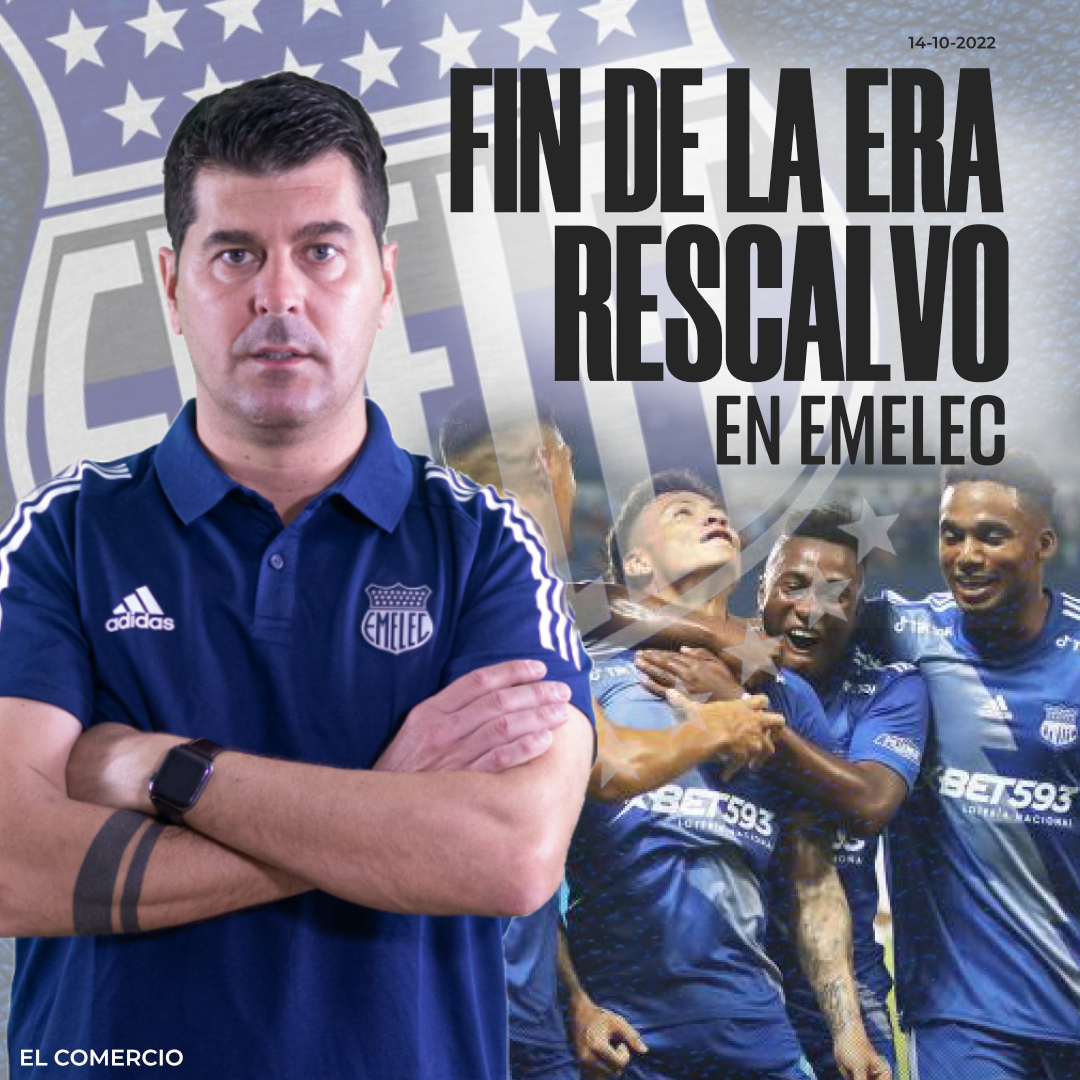 elcomerciocom's tweet photo. Ismael Rescalvo dejará el banquillo de #Emelec después de tres años y medio como DT de los ‘eléctricos’ » https://t.co/43753iYoEO https://t.co/OypEfuULE2