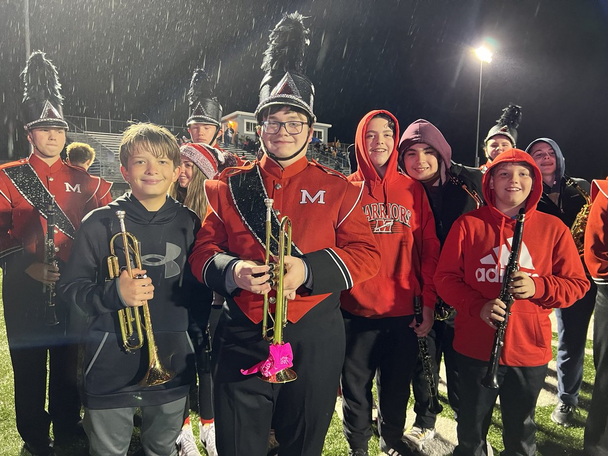 LakeDenoon's tweet photo. Our Timberwolves sounded great! They are having a great time with the MHS Band! #TimberwolfWay https://t.co/rT3dnmogk2