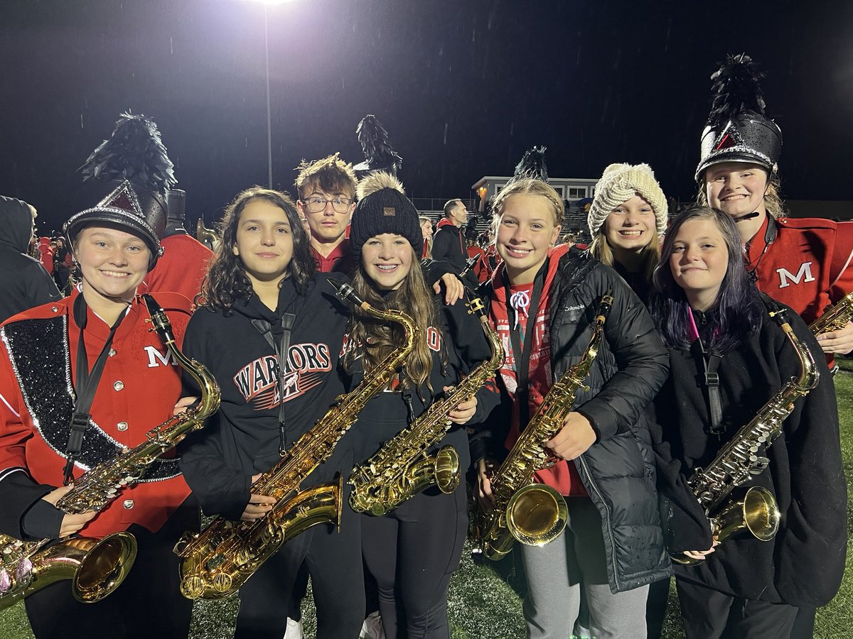 LakeDenoon's tweet photo. Our Timberwolves sounded great! They are having a great time with the MHS Band! #TimberwolfWay https://t.co/rT3dnmogk2