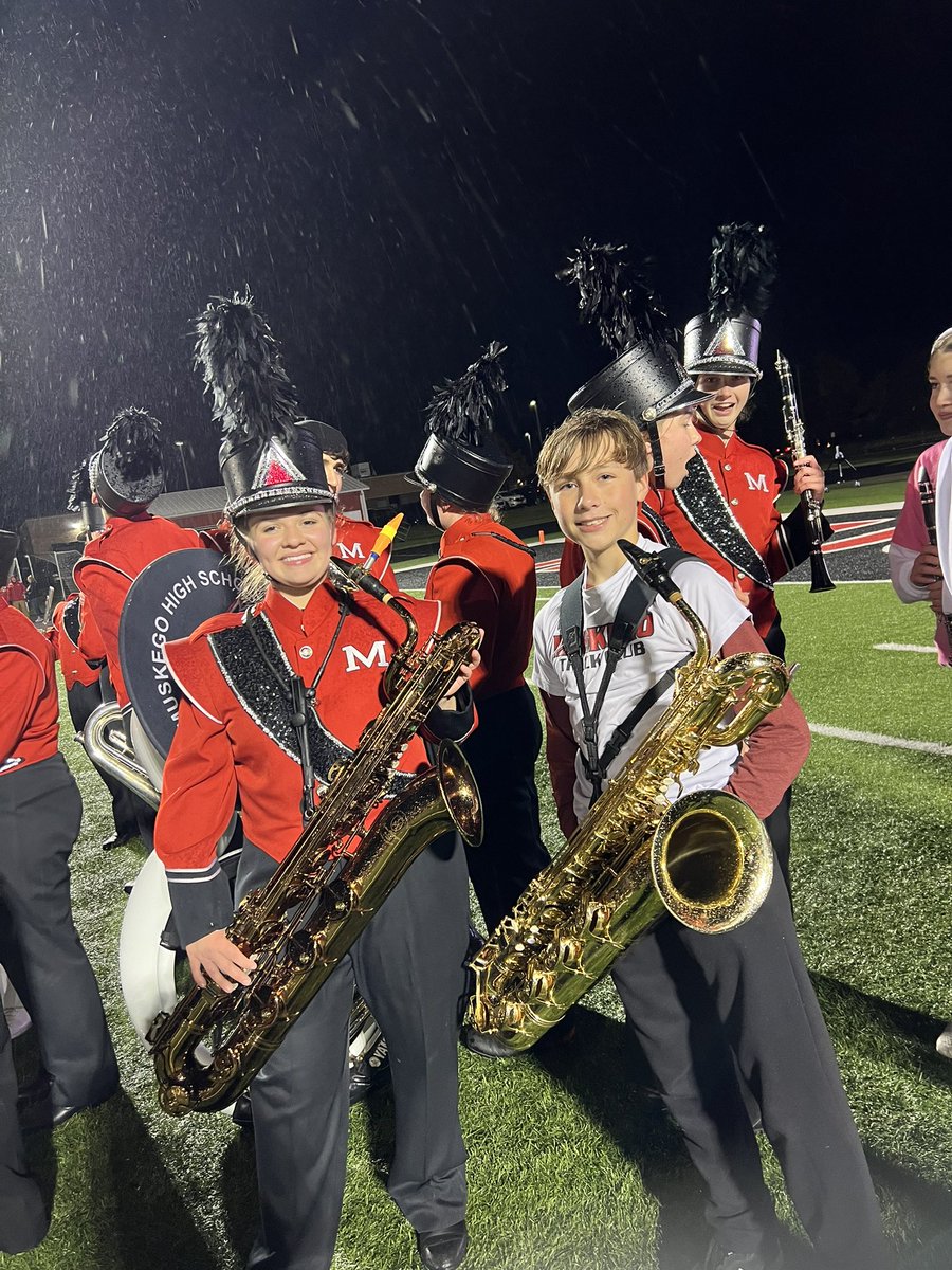 LakeDenoon's tweet photo. Our Timberwolves sounded great! They are having a great time with the MHS Band! #TimberwolfWay https://t.co/rT3dnmogk2