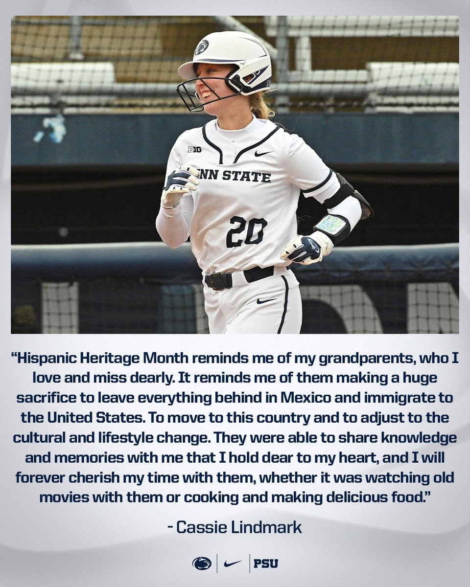 PennStateSB's tweet photo. We’re wrapping up Hispanic Heritage Month &amp; want to recognize several of the players who make our team complete!

Hear from Amanda Mack, Cassie Lindmark, Jordyn Jochims &amp; Lauren Marcotte about what Hispanic Heritage Month means to each of them!

#WeAre https://t.co/yltmEoxKzU