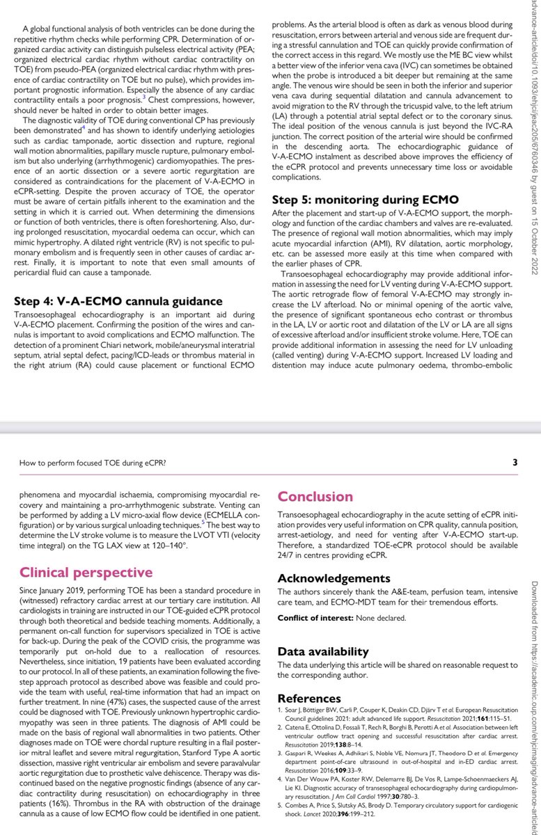 How to perform focused #TEE during extracorporeal CPR ? 

Overview of the five-step protocol and schematic representation of the four important #TEE views during the protocol

academic.oup.com/ehjcimaging/ad… #EHJCVI <a href="/ESC_Journals/">European Society of Cardiology Journals</a> <a href="/CVandenbriele/">Christophe Vandenbriele</a> <a href="/EchoSoliman/">Hatem Soliman Aboumarie, FRCP, FEACVI, FASE, FHEA</a> <a href="/denisamuraru/">Denisa Muraru</a> <a href="/WilliamZoghbi/">WilliamZoghbi</a>