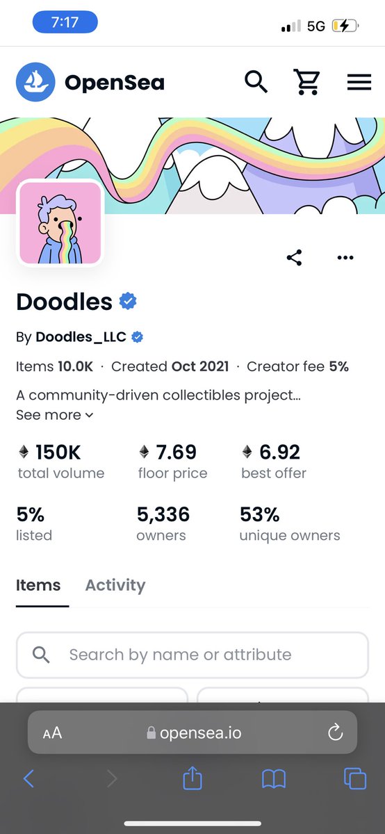 MrBojangleez's tweet photo. It’s crazy that my @DigiDaigaku hero that was airdropped to me for FREE, is now worth more than a @doodles https://t.co/i5HBpdvwme