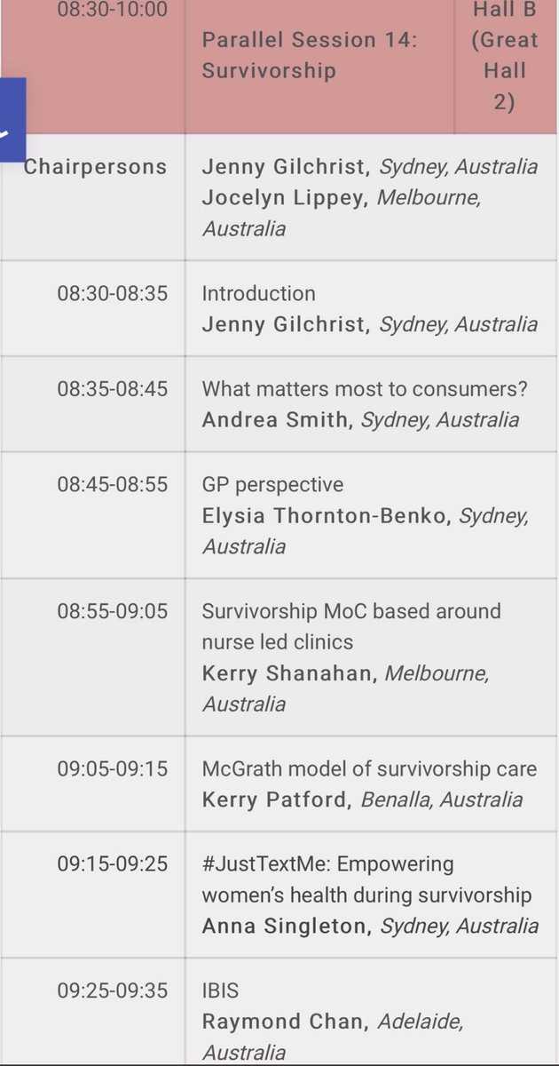 Dr Elysia (@dr_elysia) on Twitter photo Thank you Cancer Survivorship/Wellness Colleagues for a great morning Session at the Australasian International Breast Cancer Congress! #AIBC <a href="/jocelippey/">Dr Jocelyn Lippey</a> @Alexdaseal <a href="/rayychan/">Professor Ray Chan</a> <a href="/DrAndreaLSmith/">Dr Andrea Smith</a> <a href="/Fiona_CW1/">Dr Fiona Crawford-Williams</a> <a href="/DrAnnaSingleton/">Dr Anna Singleton She/Her</a> 🌺 Thank you Cancer Survivorship/Wellness Colleagues for a great morning Session at the Australasian International Breast Cancer Congress! #AIBC <a href="/jocelippey/">Dr Jocelyn Lippey</a> @Alexdaseal <a href="/rayychan/">Professor Ray Chan</a> <a href="/DrAndreaLSmith/">Dr Andrea Smith</a> <a href="/Fiona_CW1/">Dr Fiona Crawford-Williams</a> <a href="/DrAnnaSingleton/">Dr Anna Singleton She/Her</a> 🌺