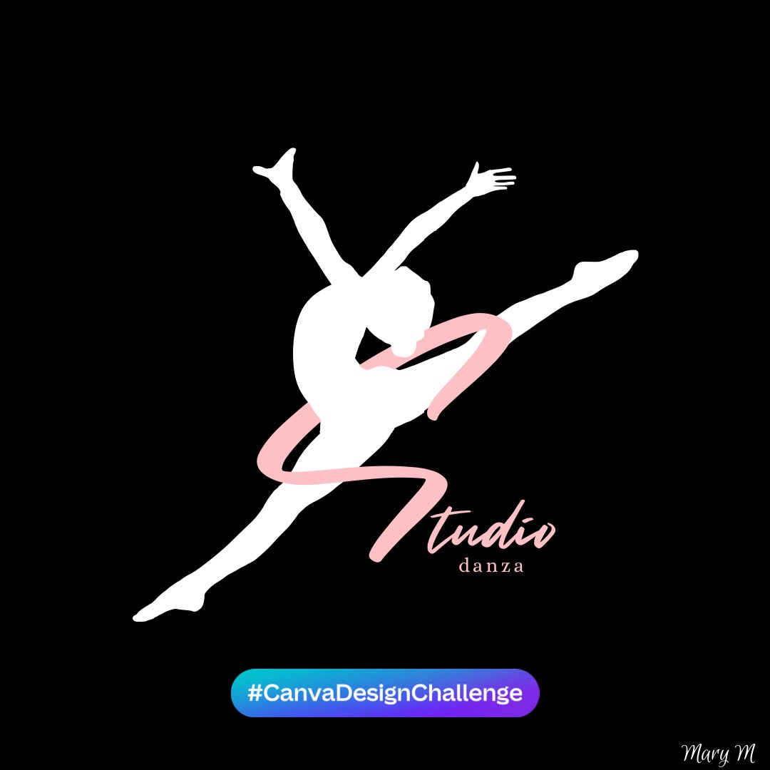 mariamanna426's tweet photo. #CanvaDesignChallenge 
Here is my entry for the #logo theme challenge. This would be my logo for my dance studio #canva #ballet #ballerina #love #dancer https://t.co/FLmor39EX4