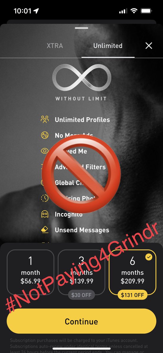 Skanman69's tweet photo. @zane_xxx_au Latest updates to Grindr that cripples functionality for free user accounts to increase uptake of paid subscriptions will just drive users to other platforms. 😡😡😡 #NotPaying4Grindr #DeletingGrindr #BoycottGrindr #ByeByeGrindr https://t.co/WQUxhFH1At