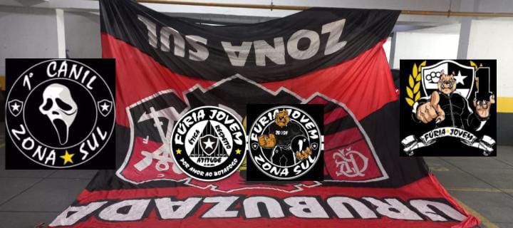 Bandeira tomada pela Fúria Jovem hoje mais cedo