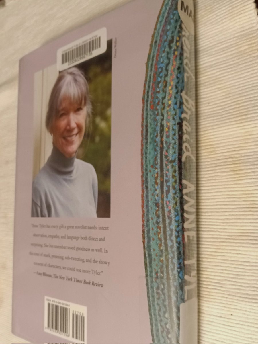 PattieBabbitt's tweet photo. Please allow me my #booknerd moment. I do not know who designed Ann Tyler's book "French Braid," but it was just perfection. The colors in the rug on the cover, the lavender accents for the book summary flaps and back cover...even the name of the font was perfect. I am in awe! https://t.co/qCiN2yU1Rp