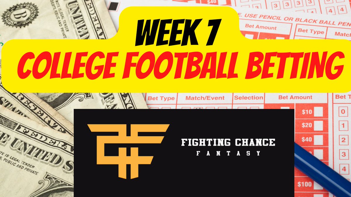 FCFantasySports's tweet photo. Get your college football week 7 bets placed after watching @Kayvon_Sports and @DanH720 give their sharp plays.

#CFB #CollegeFootball #gamblingtwitter #bettingtwitter #collegefootballweek7

https://t.co/O4Uc2ugsqx https://t.co/OeWSkj9Um8