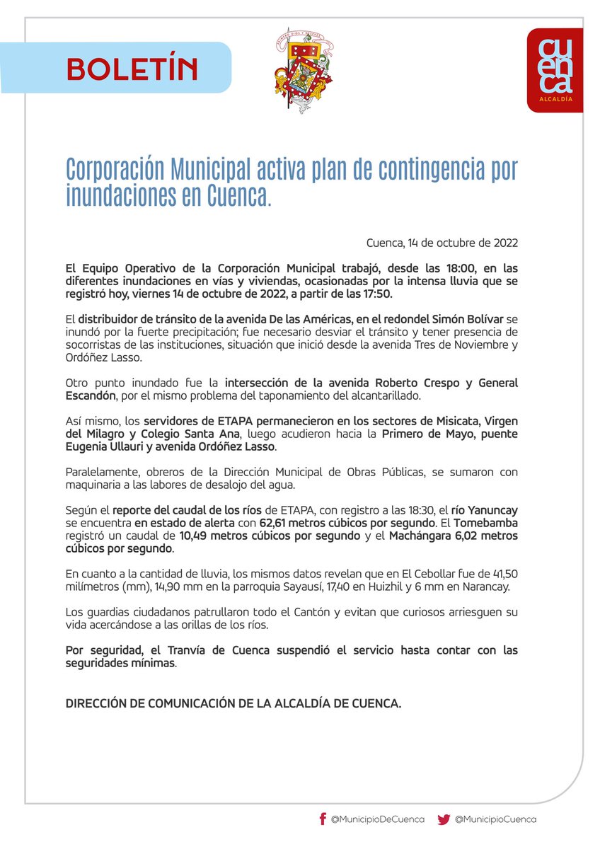 Municipio Cuenca tweet media