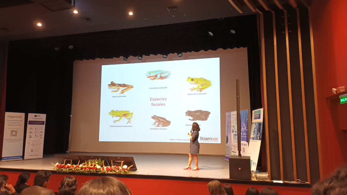 LabIkiam's tweet photo. Carolina Proaño, directora de nuestro laboratorio, estuvo presente en el Congreso de Biomedicina 2022. Ella mostró las investigaciones realizadas en el área de peptidos con aplicaciones terapéuticas 

#Ikiaminvestiga #somosikiam https://t.co/E4bbKGFGew