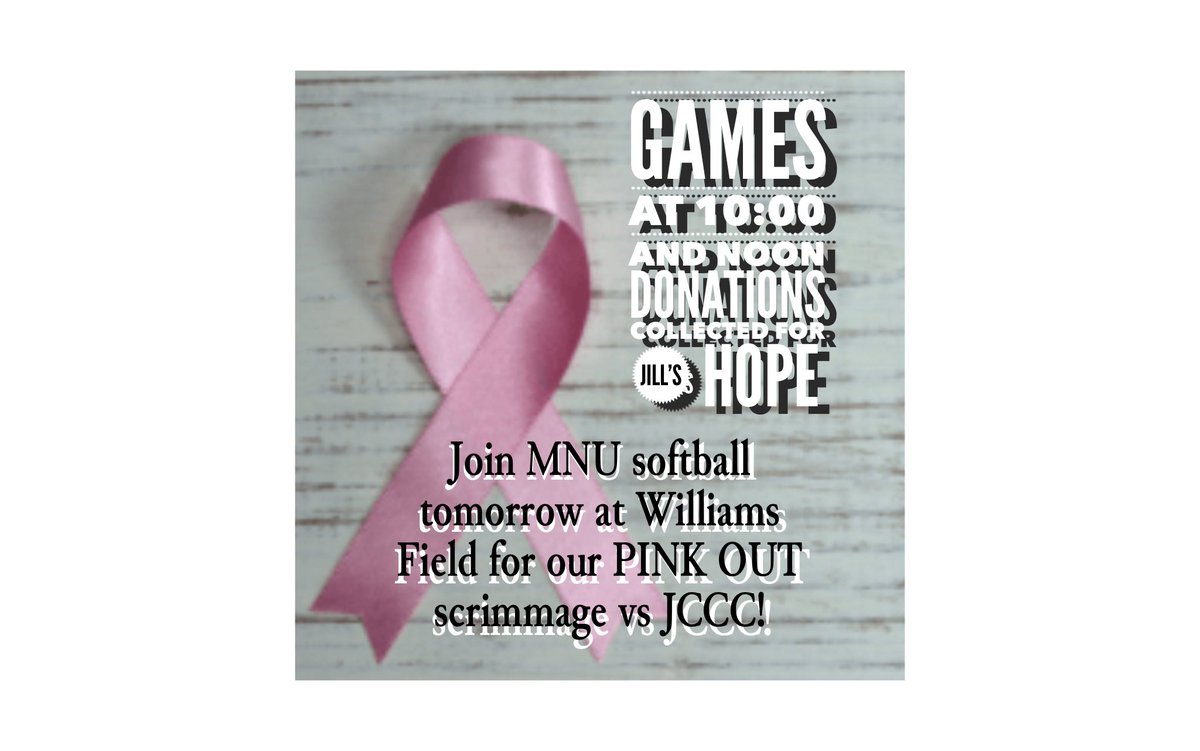 jenfelvus's tweet photo. Come out tomorrow, Saturday the 15th, and see some great softball before catching the homecoming football or men’s soccer game! #MNUsoftball #FightTogetherWinTogether #pinkout https://t.co/rUBTLDUt9V