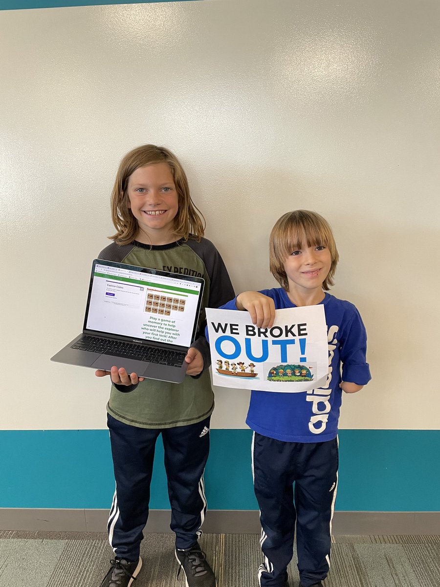 csfirsties's tweet image. Ss learned that there are different kinds of explorers while persevering through a @breakoutEDU with their 4th grade buddies #explorersweek @CCSD93 @CheetahChamps