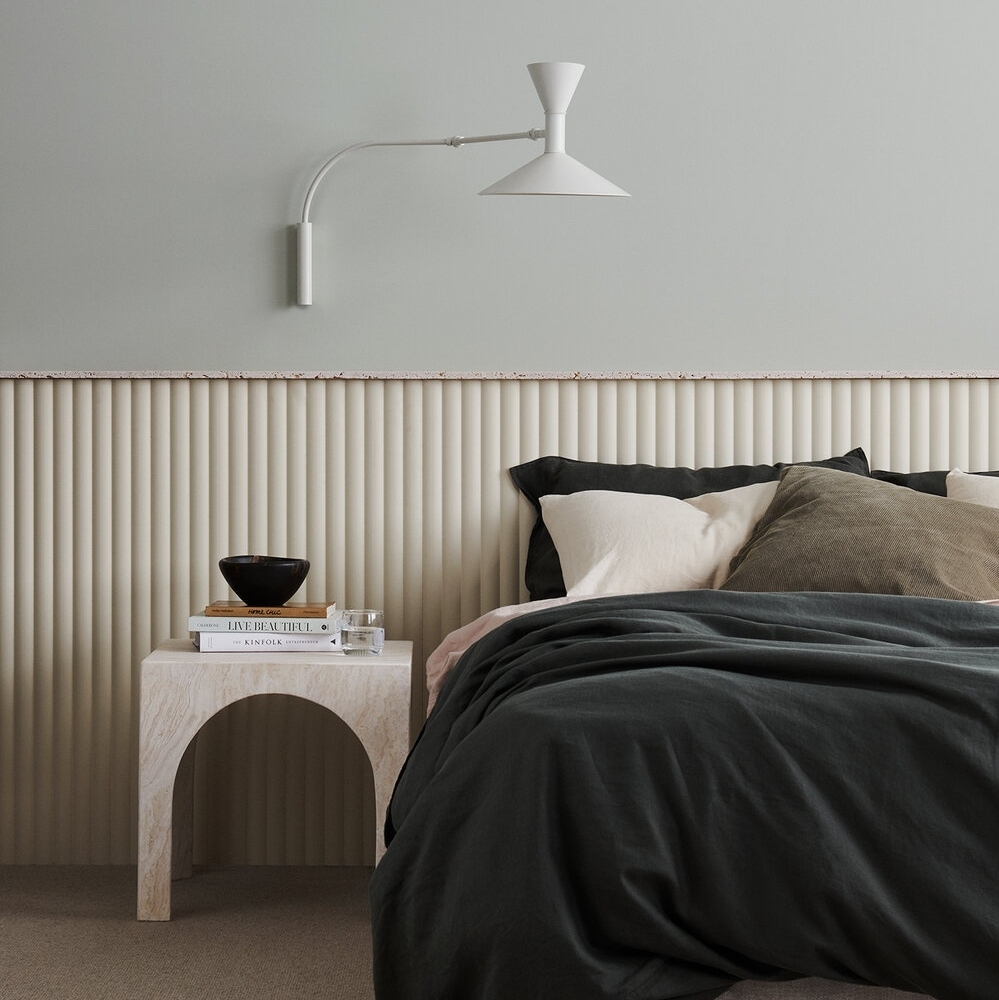 Interior_Deluxe's tweet photo. What do you think of this bedroom design? 

Interior Design: sisalla_interior_design
Photography by evegwilson

Lampe de Marseille Wall Sconce @nemolighting

#interiordeluxe #interiordesign #interior #interiordesigner #homedecor #architecture #bedroominterior #bedroomdesign https://t.co/RYVmojuV2i