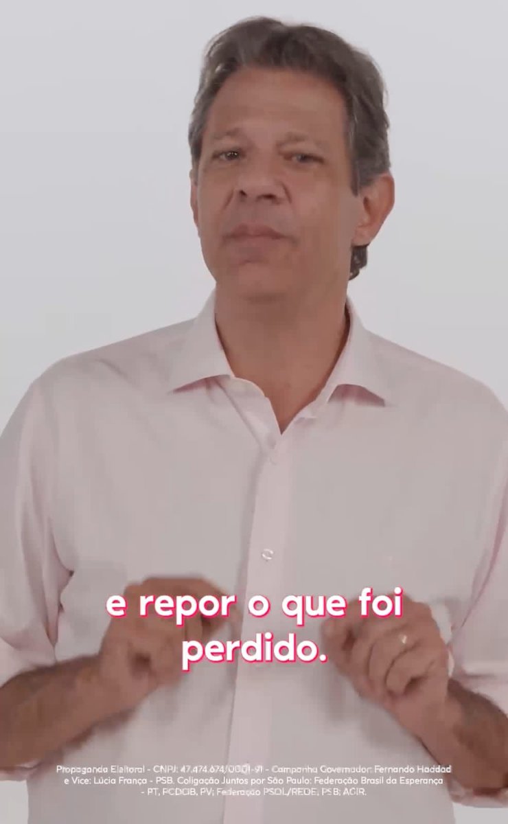 Elizabe66388539's tweet photo. ATENÇÃO APOSENTADOS E PENSIONISTAS DE SÃO PAULO!   ASSISTAM O VÍDEO! O HADDAD  VAI CANCELAR O DECRETO DA MORTE E DEVOLVER O QUE FOI ARRANCADO DE NÓS!  @Haddad_Fernando  ❤️1⃣3⃣❤️ #HaddadNoSBT #VoteHaddad13 https://t.co/OOmrwDZoPY