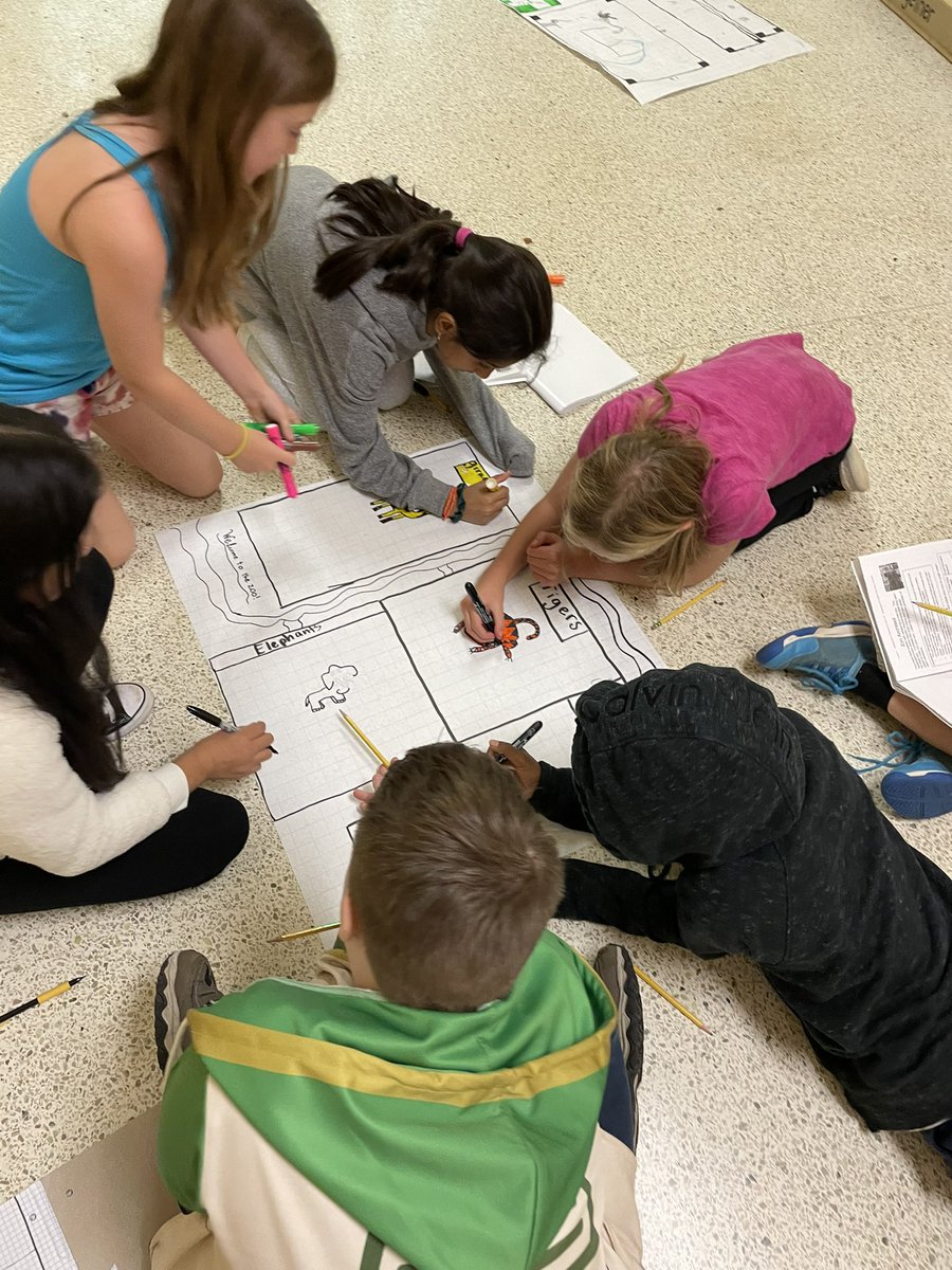 Our 4th graders are using their multiple intelligences as they create their own zoo. They were provided the area needed for each animal enclosure and had to manipulate the length and width so that all the enclosures would fit in the zoo.