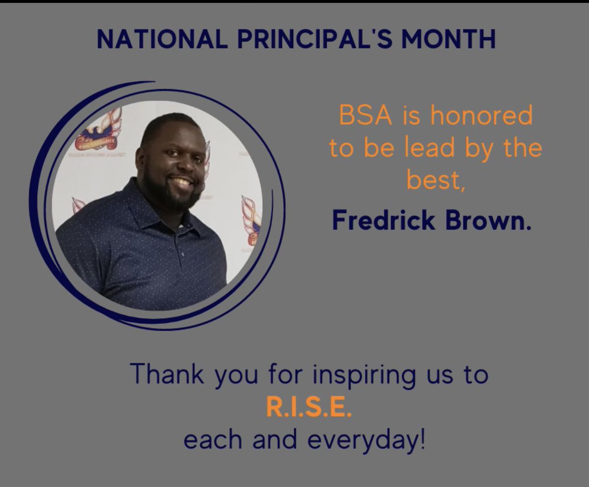 We would like to honor our fearless leader Mr. Fred Brown!