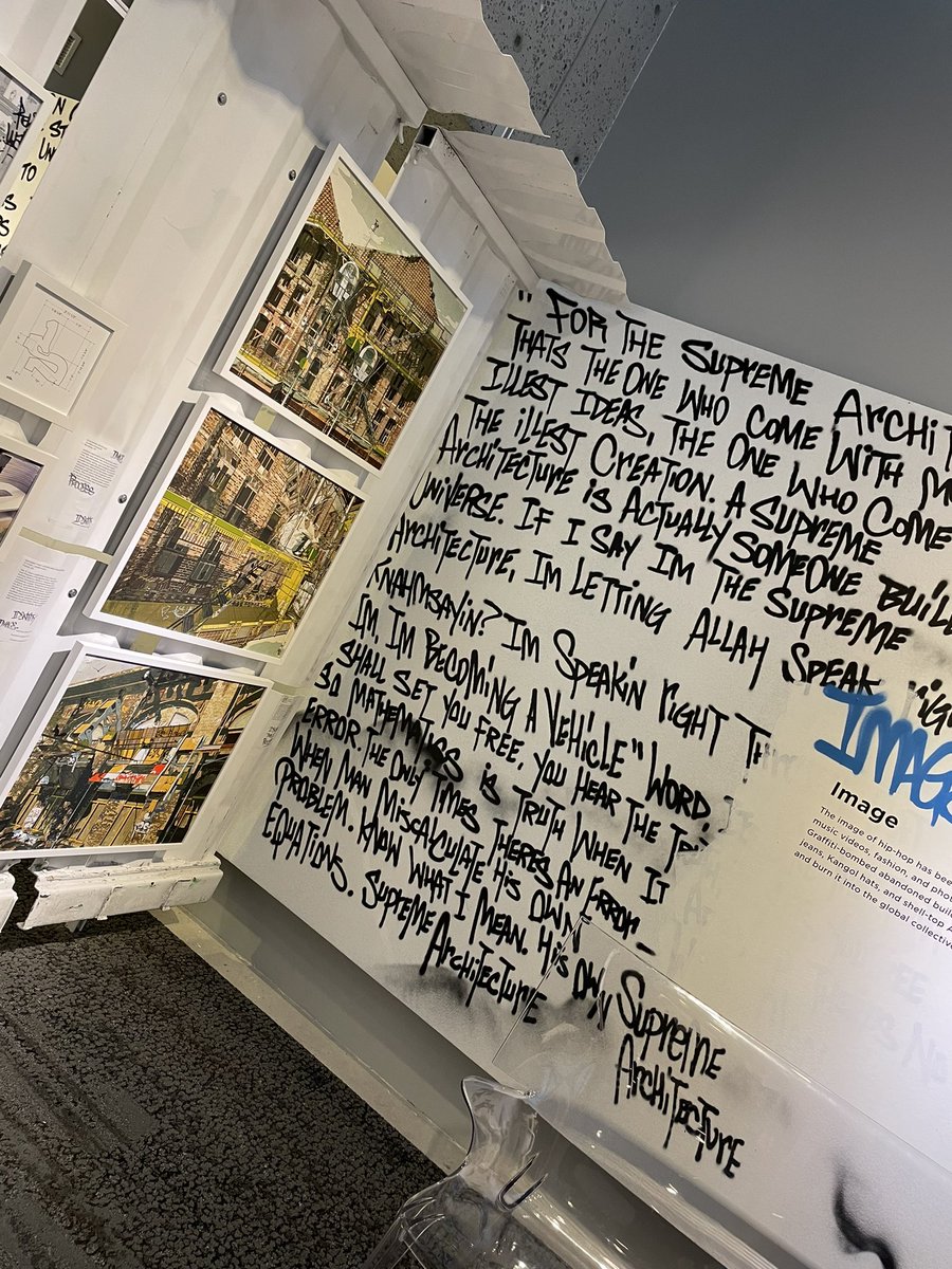 outaboutatl's tweet photo. Very cool exhibit about hip-hop architecture at @modatl. Learned a lot. Super interesting. Check it out! https://t.co/oBerBeYlBR