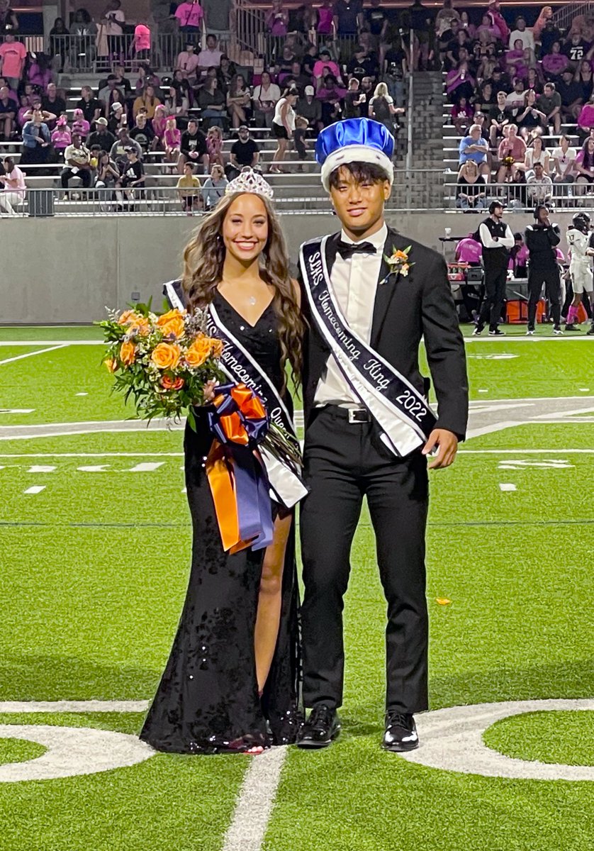 We crowned the #7LakesHS HOCO 2️⃣2️⃣ King and Queen! 👑 #classof23 <a href="/kfinnesand/">Kerri Finnesand</a> <a href="/stuco7l/">Seven Lakes High School Student Council</a> <a href="/SpartanAquatics/">SLHS Swim and Dive</a> <a href="/SpiritofSLHS/">Spirit of SLHS</a>