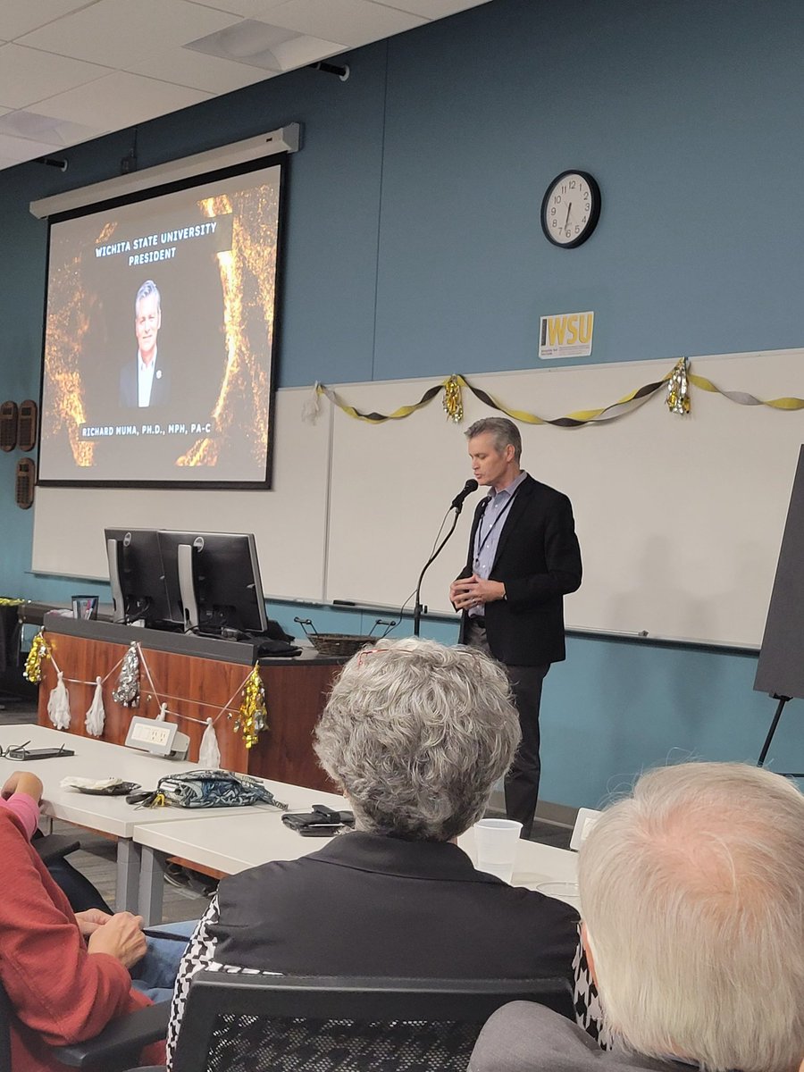 A real meaningful experience tonight. I was asked to speak at the <a href="/WichitaState/">Wichita State</a> <a href="/Shocker_PA/">WSU PA Program</a> Program - 50th year celebration, where I spent nearly 15 years teaching PA students. Congratulations on the milestone! I am #ShockerProud