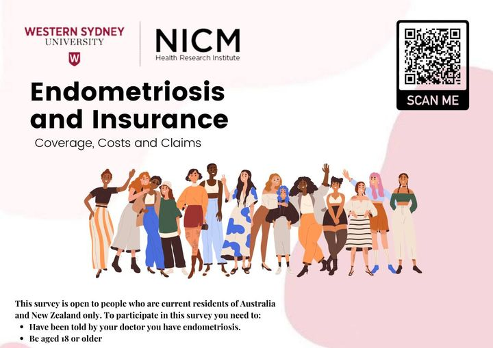 Researchers from NICM Health Research Institute & School of Business at WSU are interested in finding out about the uptake of, & experiences people with #endometriosis are having with life, income protection, TPD, trauma & private health insurance surveyswesternsydney.au1.qualtrics.com/jfe/form/SV_8H… retweet!