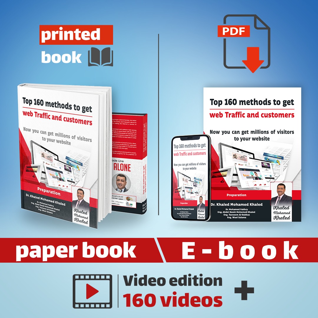 ect2all's tweet photo. e-book, paperback book and 160 explanation videos 
Top 160 methods to get web traffic and customers 
English edition, 
Coming soon https://t.co/Cewkcd3yId