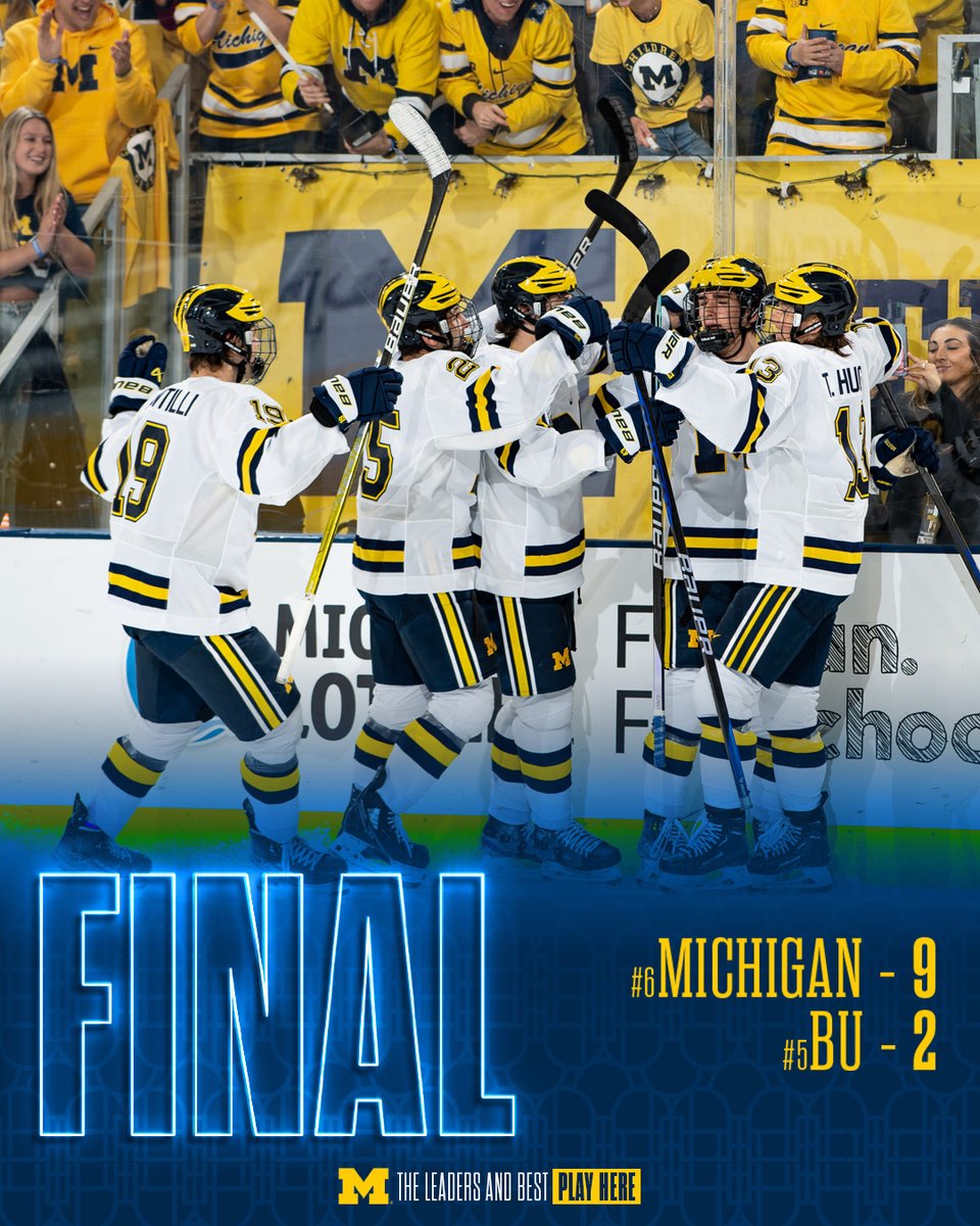 No. 6 Michigan with a 9-2 win over No. 9 BU

#GoBlue〽️