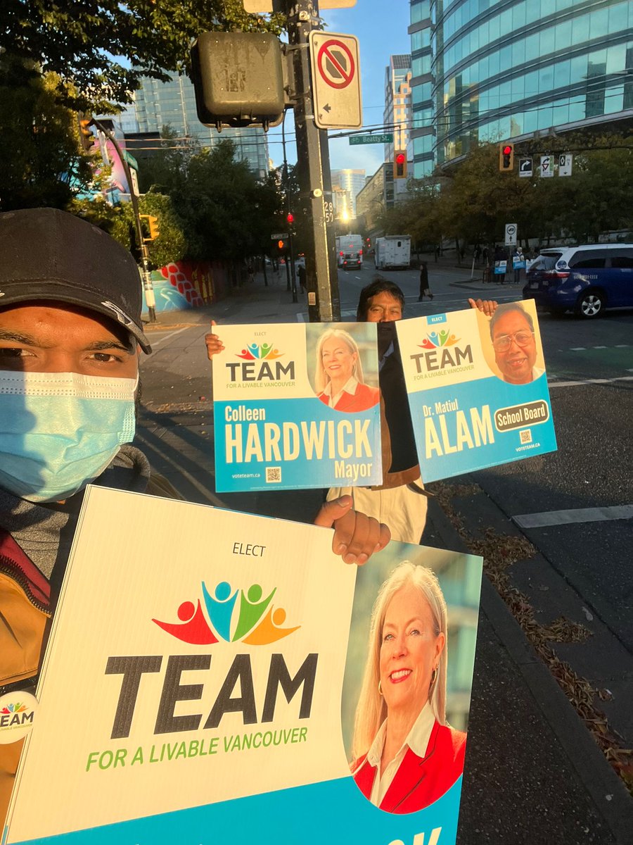 Vote for ALAM, Matiul (TEAM) for Vancouver School Board Trustee.
Vote for an Educationist. 
Vote for your Children 

#vote #VancouverElection #vanpoli #elxn2022 #VoteTeam ⁦#VancouverVotes #CllrHardwick #bcpoli #vote4team #yvr #vanre #vanelxn #vanelxn2022