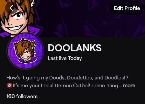 doolanks's tweet photo. So i genuinely cried today. I just want to thank EVERYONE who has been with me through this twitch journey, new and old. I know it may not seem like a big thing, but this is a number i NEVER thought id see. I love every single one of you ๐๐๐
#Vtubers #amazingfans #Thedoods https://t.co/d68PFsw4Cb