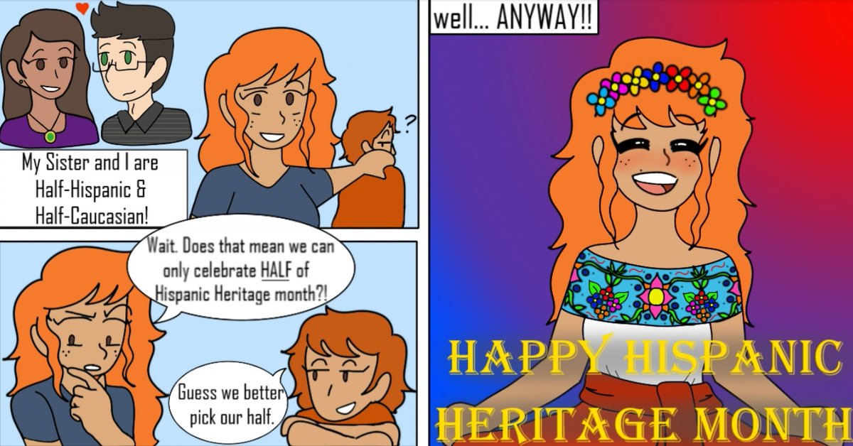 Here's my Hispanic Heritage month comic from last year! 💜