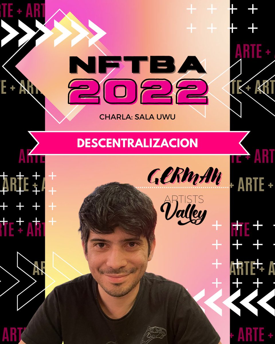 NFTBA22's tweet photo. 👨‍🎨Èl es @meta_germi artista digital y miembro de @NFTAValley, una plataforma para artistas y creadores de contenido🔥 en esta oportunidad nos va a estar dando una charla acerca de DECENTRALIZACION✨

Veni a escucharlo!!💪

#nftbuenosaires #nftcomunidad #nftarte #nftargentina https://t.co/9cgrgikhAy
