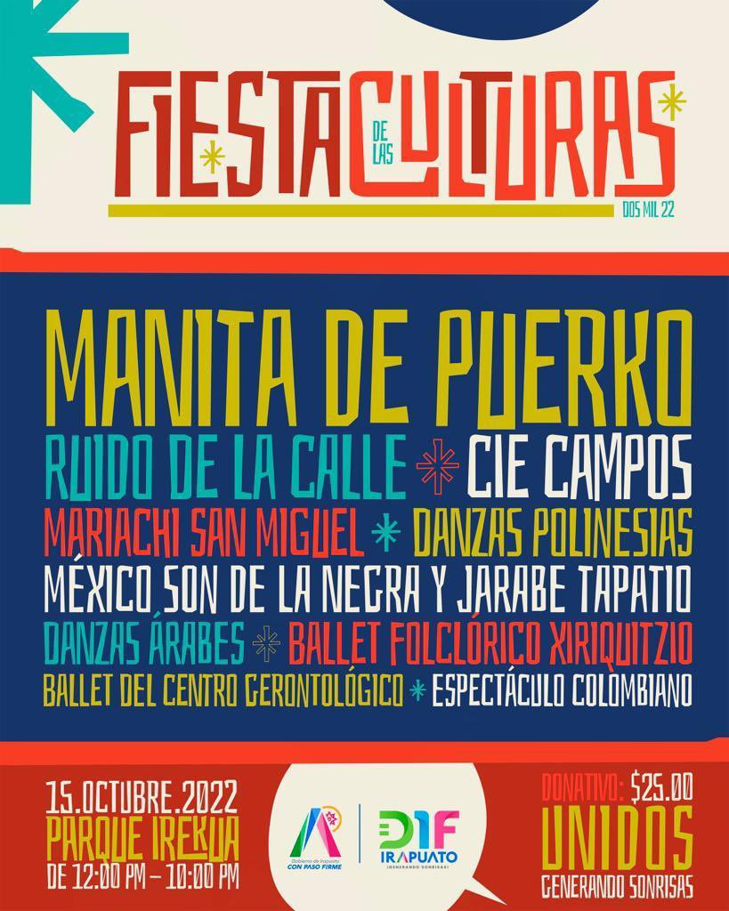 Lorena Alfaro García (@LorenaAlfaroG) on Twitter photo 2022-10-15 01:41:04 ¡Te esperamos mañana a las 12pm en nuestro @parqueirekua! Ven con tu familia a disfrutar de nuestra ‘Fiesta de las Culturas’ 🇯🇵🇻🇪🇪🇸🇨🇴🇫🇷🇲🇽 Recuerda que con este evento se busca recaudar fondos para los programas prioritarios del @DIFIrapuato ¡Te esperamos mañana a las 12pm en nuestro @parqueirekua! Ven con tu familia a disfrutar de nuestra ‘Fiesta de las Culturas’ 🇯🇵🇻🇪🇪🇸🇨🇴🇫🇷🇲🇽 Recuerda que con este evento se busca recaudar fondos para los programas prioritarios del @DIFIrapuato