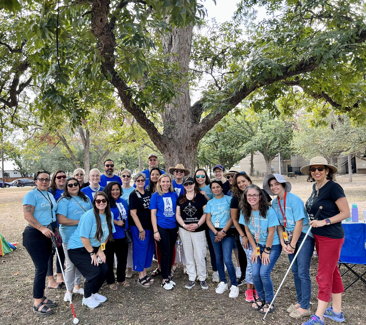 Supporting our students! 💙<a href="/whitecaneday/">White Cane Day</a> <a href="/NISDSpecialEd/">NISD Special Ed</a> <a href="/NISDVIOM/">NISDVI/OM</a> NISD VI/OM team is the best!