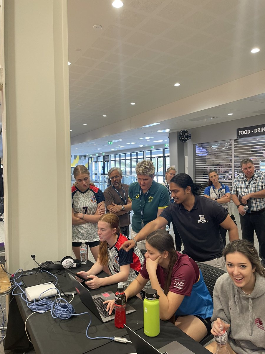 leanneharveyqut's tweet photo. @QUT @qutesports amazing work by QUT Sports Team running the QUT Sports-tech challenge for high schools. Thank you to all our wonderful QUT staff and students and our sponsors https://t.co/7gcKpzjb5q