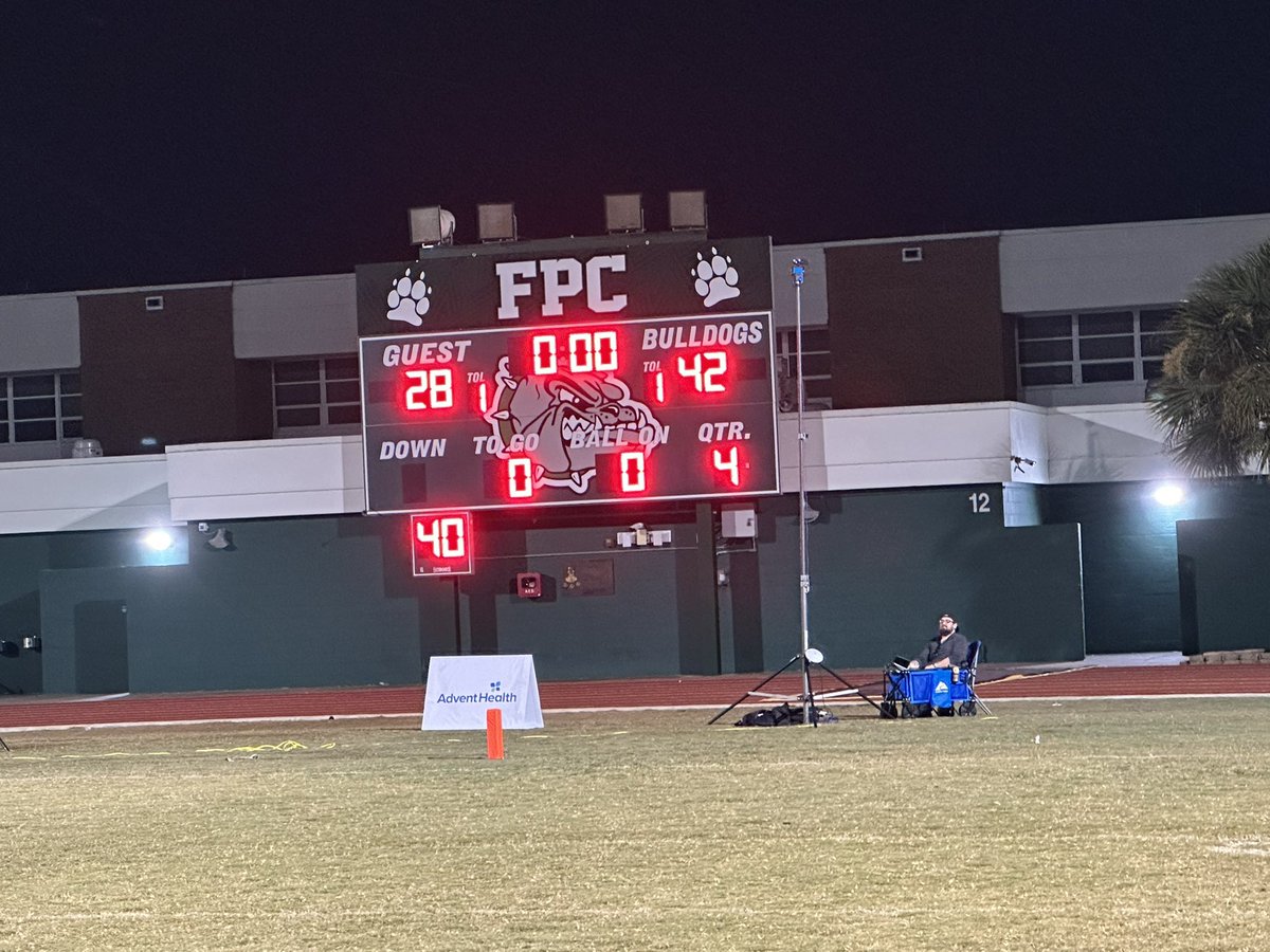 FPCHSFootball's tweet photo. Huge win tonight over Nease! FPC is the district champion! @FlaHSFootball https://t.co/LF74Eu9WEb