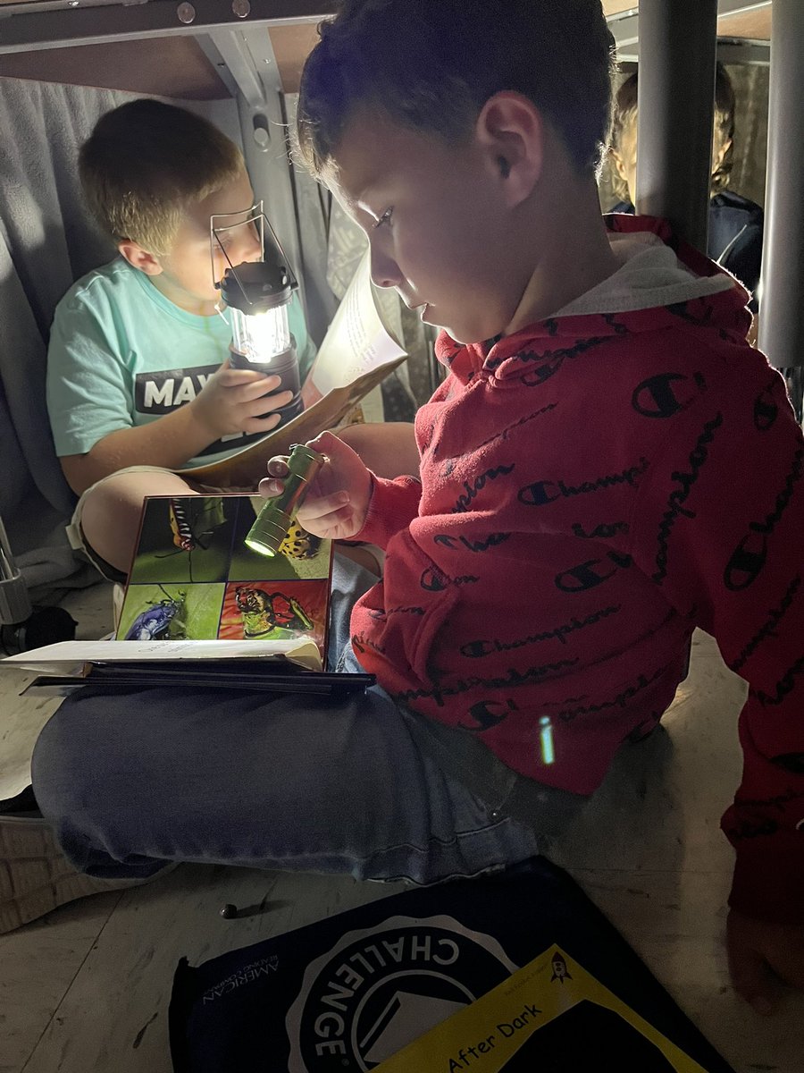 kkvaughan70's tweet photo. Launching our PBL with Fun Friday Reading with Flashlights in our Forts!  Lots of reader engagement happening today!  @CarrsvilleElem https://t.co/VukBYWVBhB
