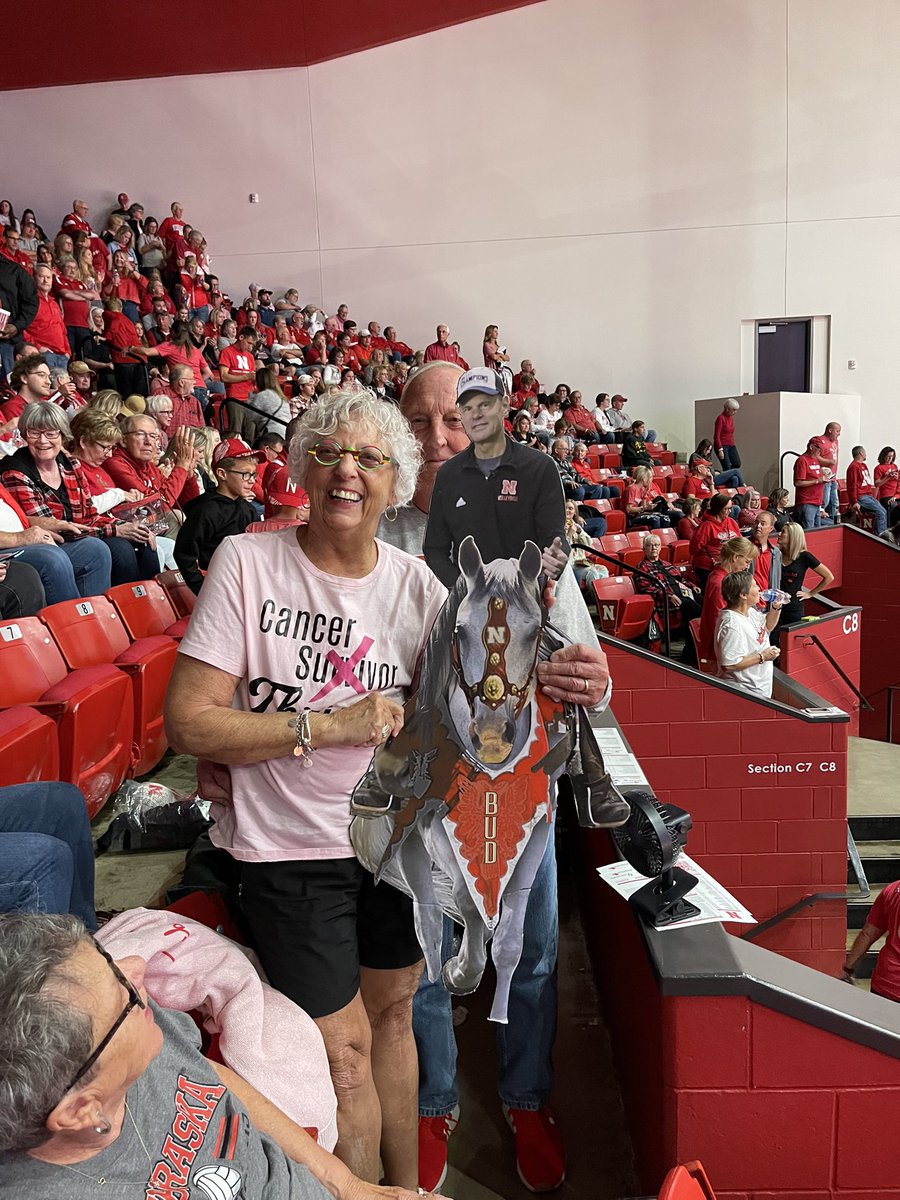HuskerBlock's tweet photo. She is my favorite husker fan. Period. https://t.co/p3srzPcfxl